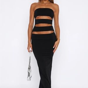 White Fox Midnight Rain Maxi Dress Size M